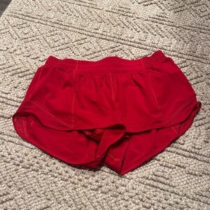 lululemon athletica Red Athletic Shorts - Hotty Hot